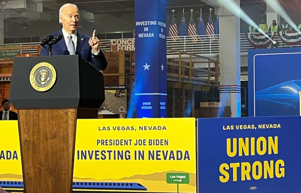 Analyzing The Reactions to The Funding for Nevada’s Newest Railroad, Joe Biden’s Speech